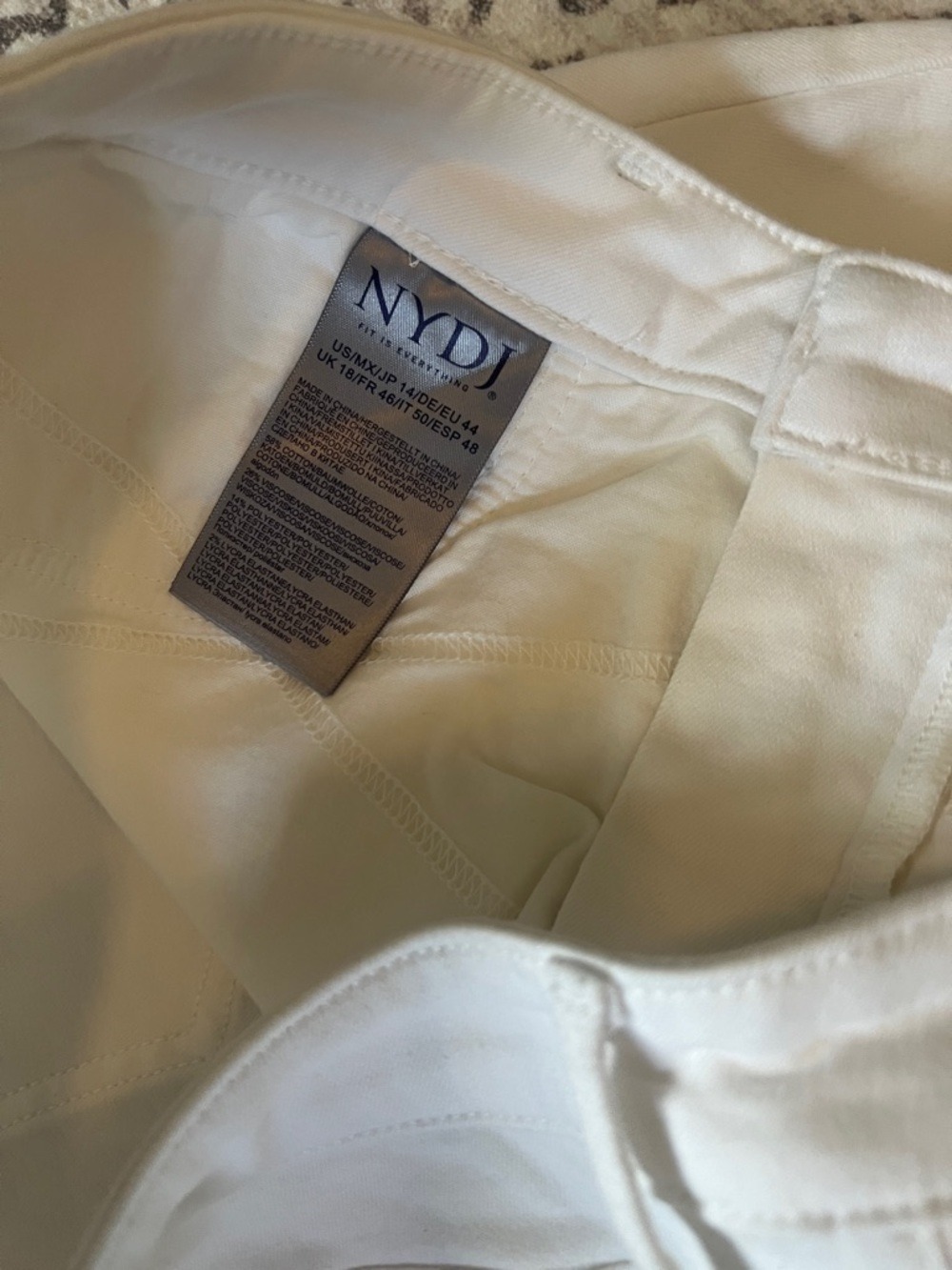 NYDJ White Skinny Jeans - High Rise Slim Fit - Picture 10 of 11
